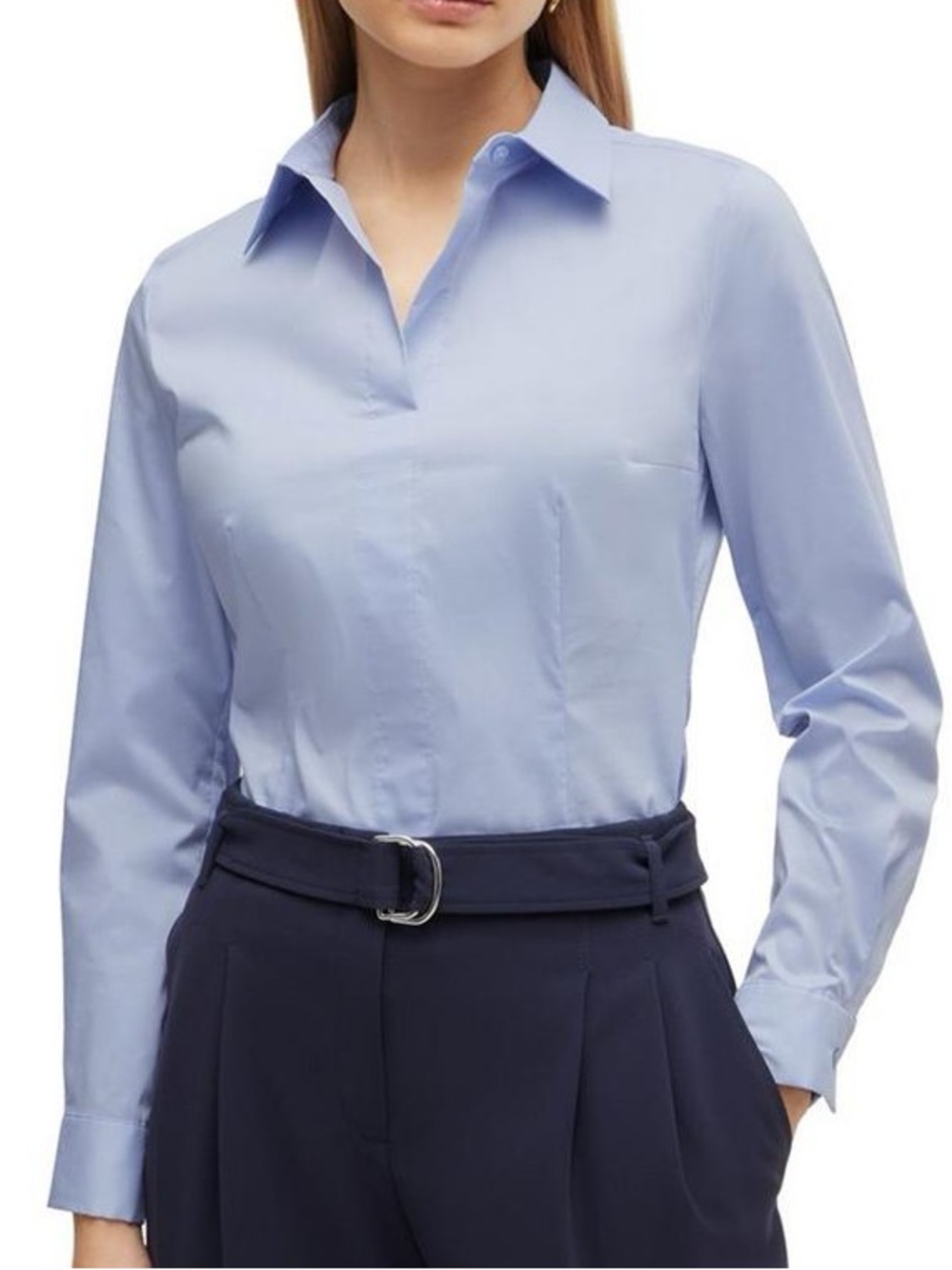 Hugo Boss Bashina Light Blue Point Collared Shirt